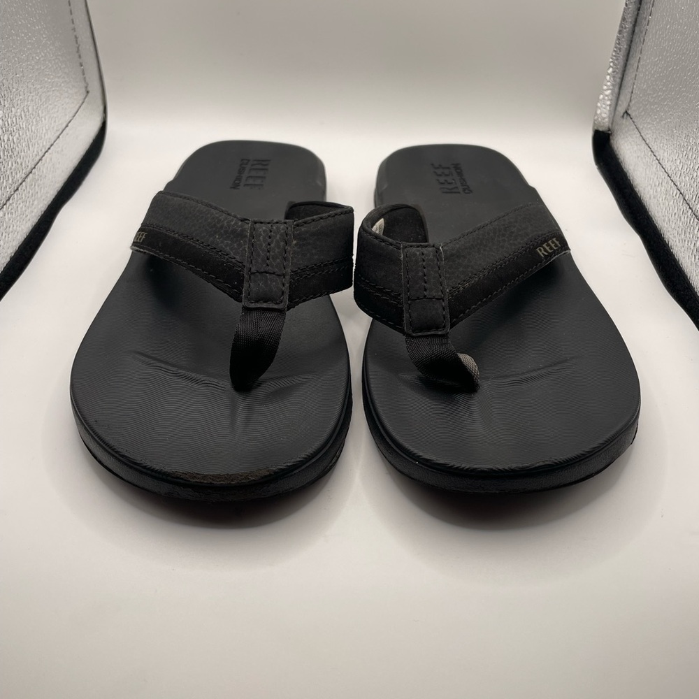Reef Cushion Men's Black Sandals size 7 - Picture 4 of 10